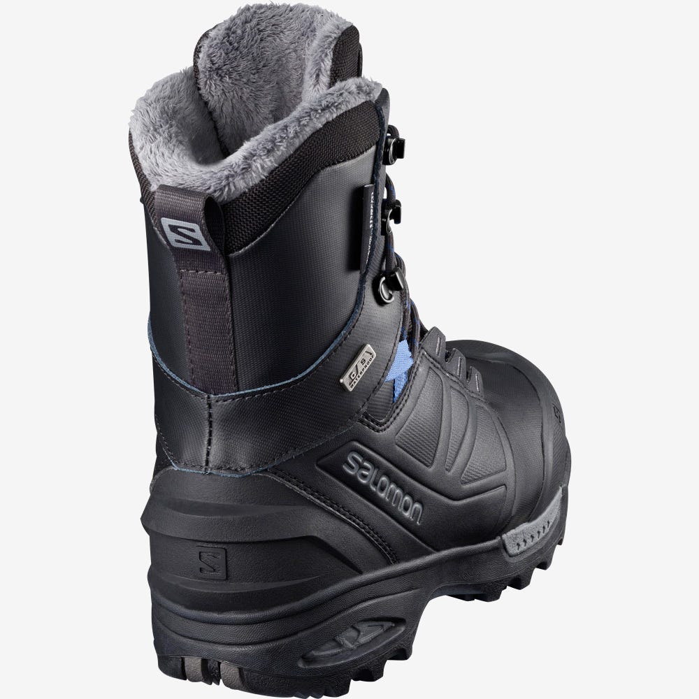 Salomon TOUNDRA PRO CLIMASALOMON™ WATERPROOF Téli Bakancs Női Fekete/Kék | HU043127