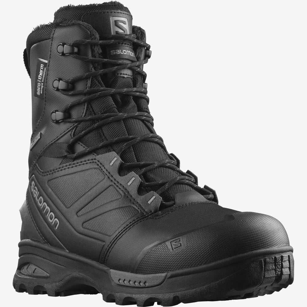 Salomon TOUNDRA PRO CLIMASALOMON™ WATERPROOF Téli Bakancs Férfi Fekete | HU970268