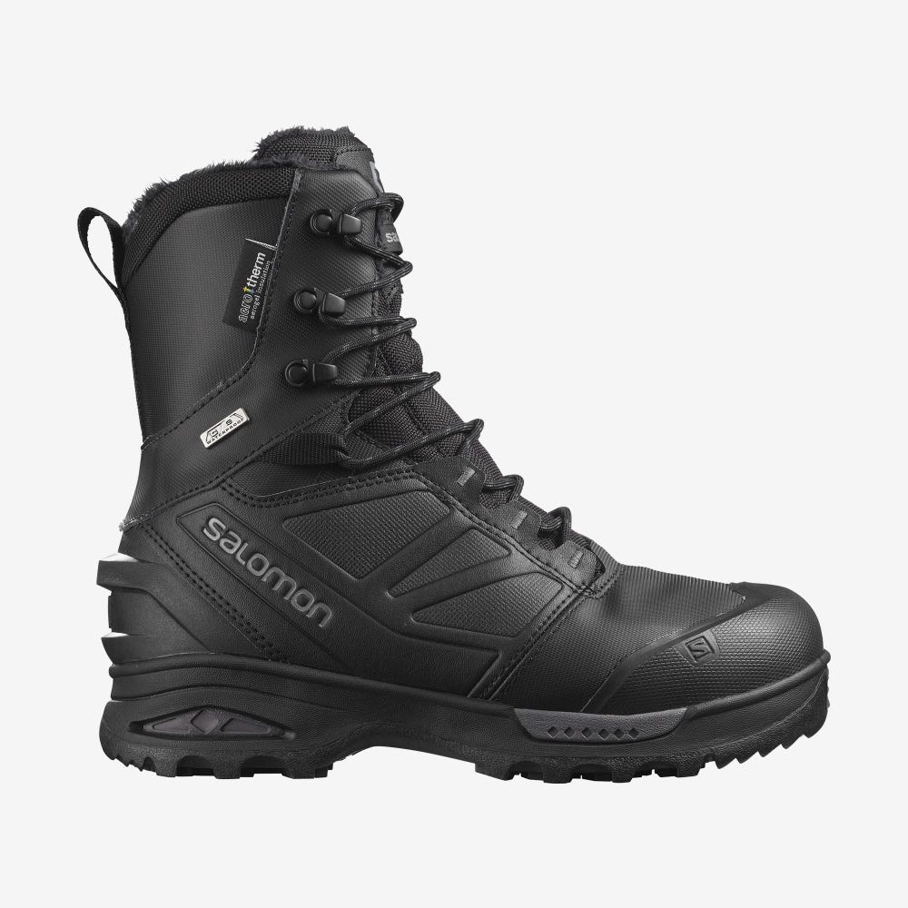 Salomon TOUNDRA PRO CLIMASALOMON™ WATERPROOF Téli Bakancs Férfi Fekete | HU970268