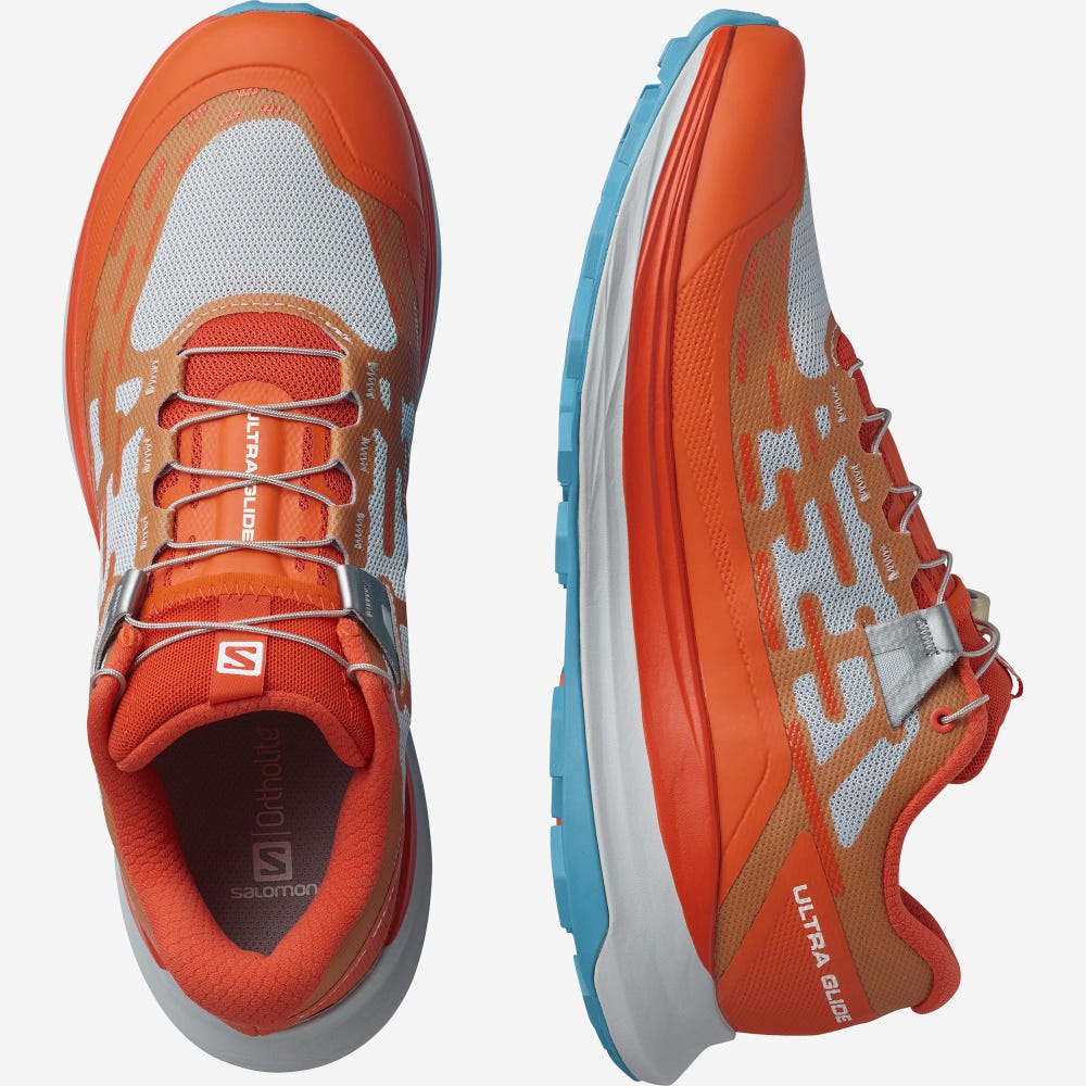 Salomon ULTRA GLIDE Terepfutó Cipő Férfi Rózsaszín/Kék | HU469218