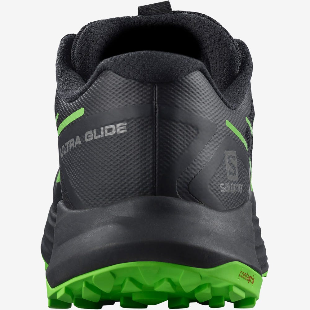 Salomon ULTRA GLIDE Terepfutó Cipő Férfi Fekete/Zöld/Fekete | HU721306