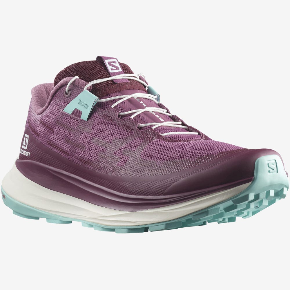 Salomon ULTRA GLIDE Terepfutó Cipő Női Lila/Fehér/Türkiz | HU750468