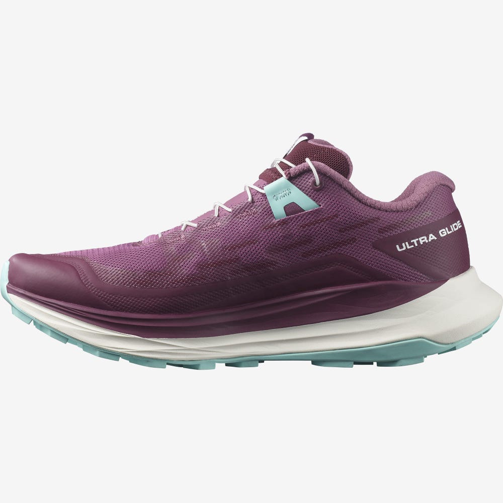 Salomon ULTRA GLIDE Terepfutó Cipő Női Lila/Fehér/Türkiz | HU750468