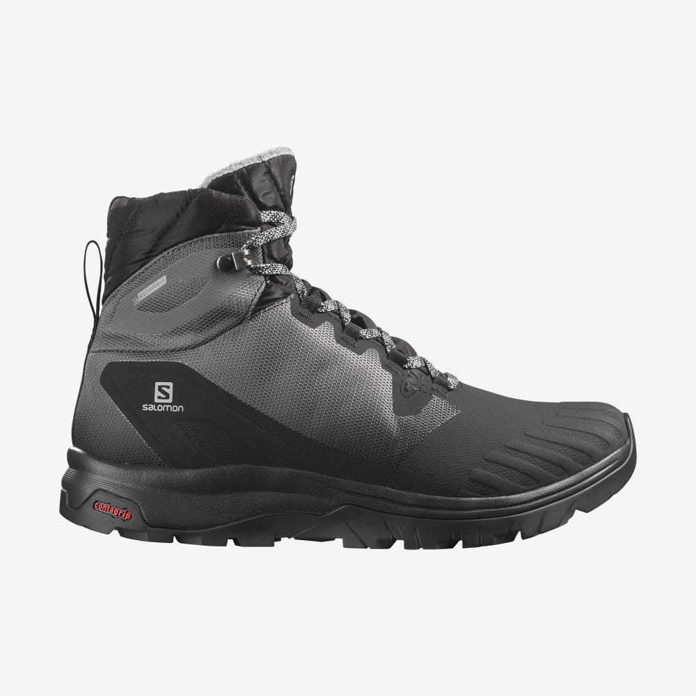 Salomon VAYA BLAZE THINSULATE™ CLIMASALOMON™ WATERPROOF Túrabakancs Női Fekete | HU168073