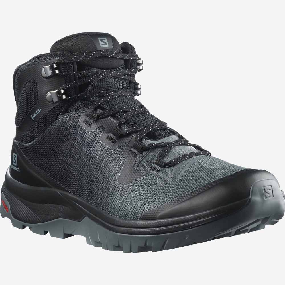 Salomon VAYA MID GORE-TEX Túrabakancs Női Szürke/Fekete | HU785269