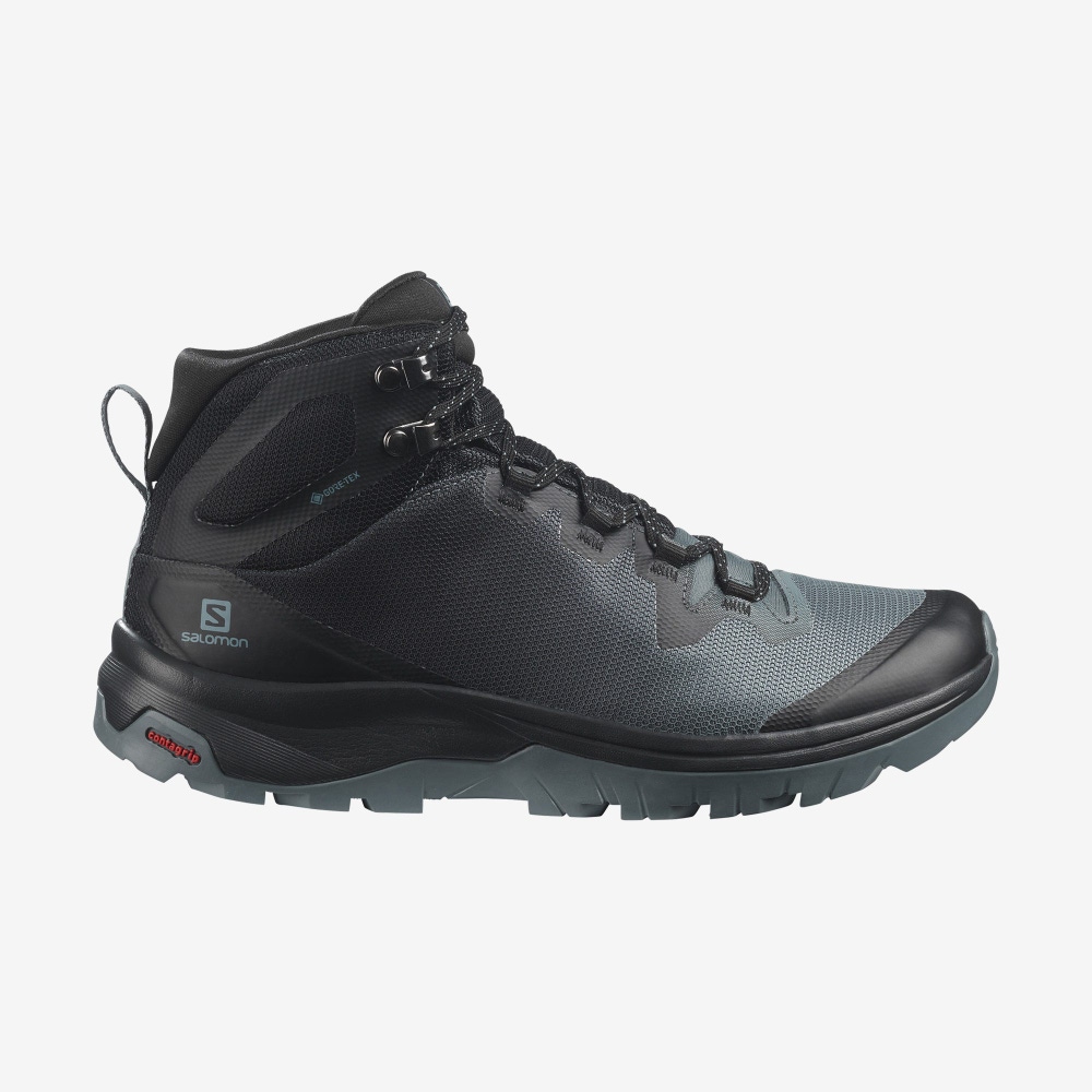 Salomon VAYA MID GORE-TEX Túrabakancs Női Szürke/Fekete | HU785269