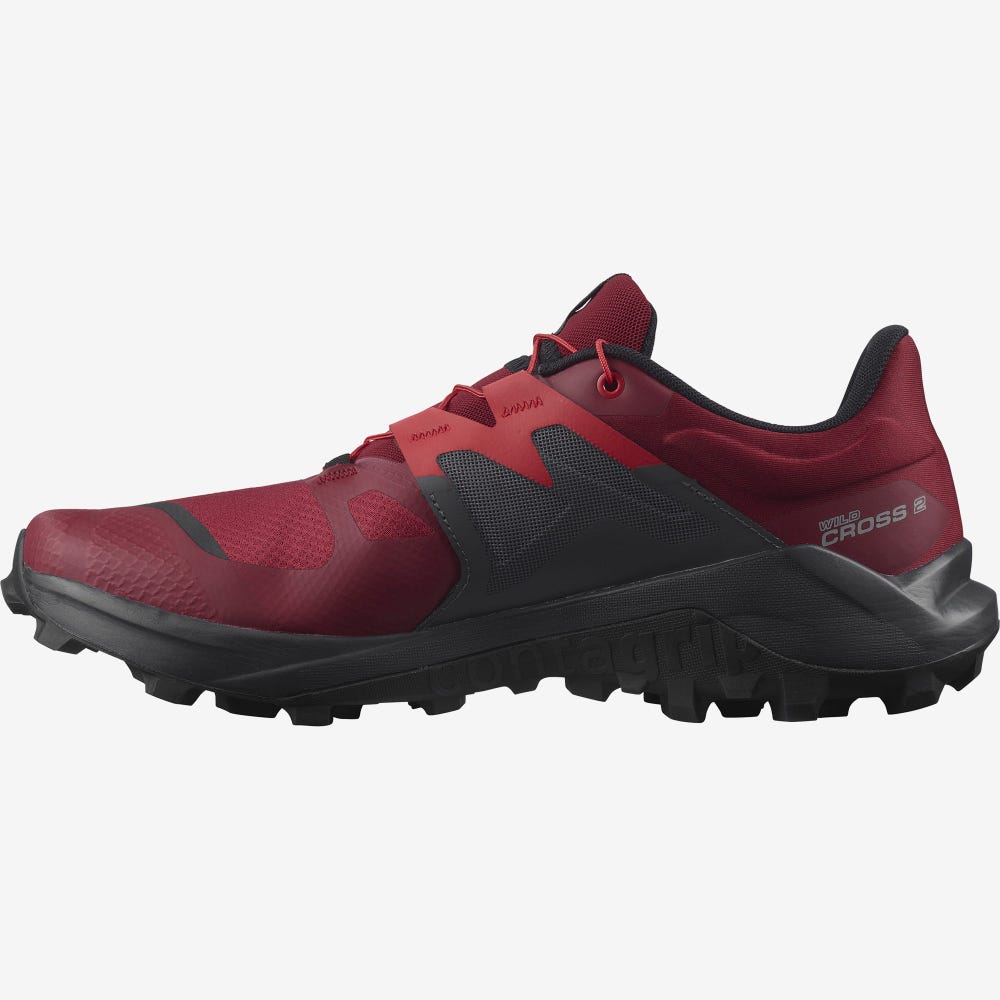 Salomon WILDCROSS 2 Terepfutó Cipő Férfi Piros | HU283065