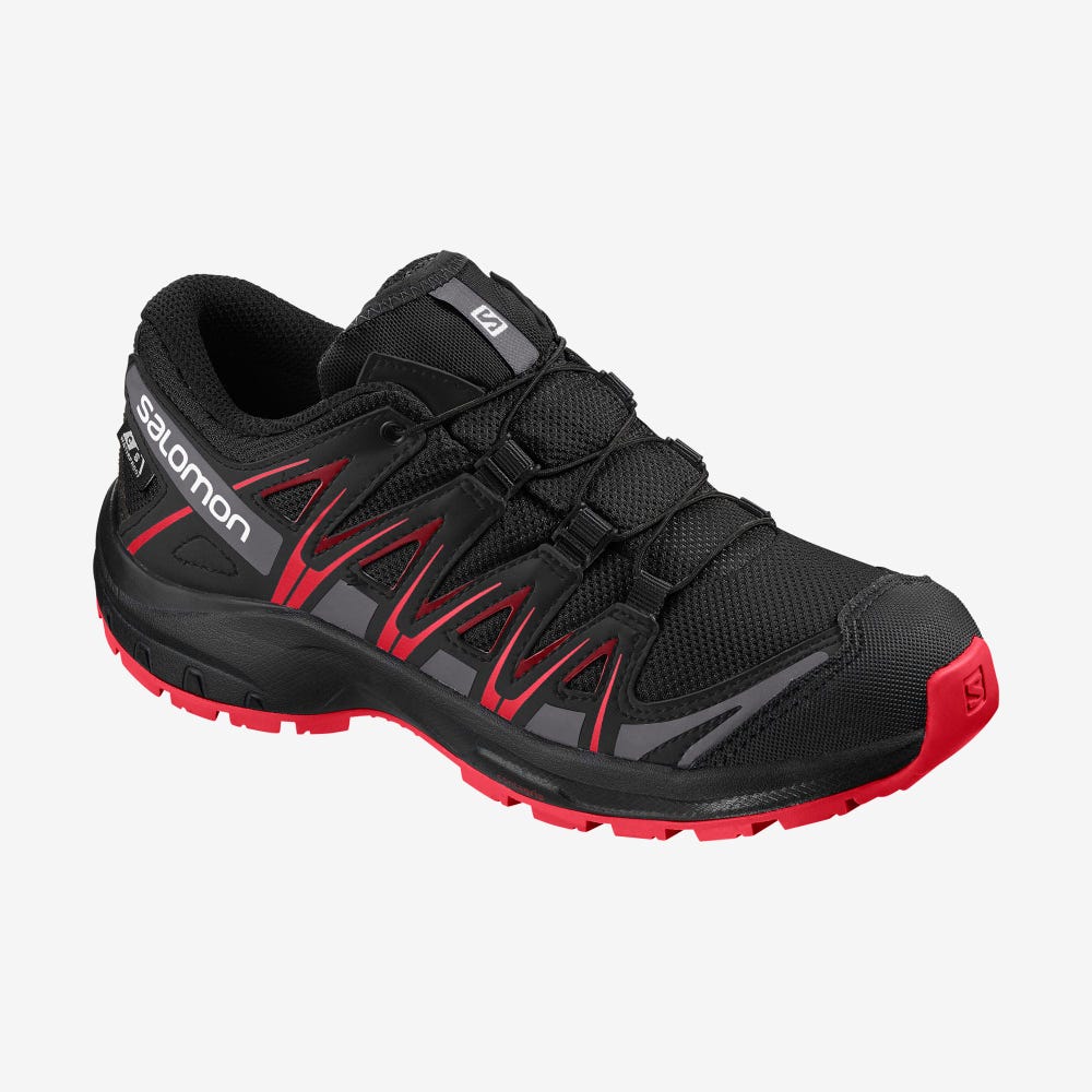 Salomon XA PRO 3D CLIMASALOMON™ WATERPROOF Terepfutó Cipő Gyerek Fekete/Piros | HU983760