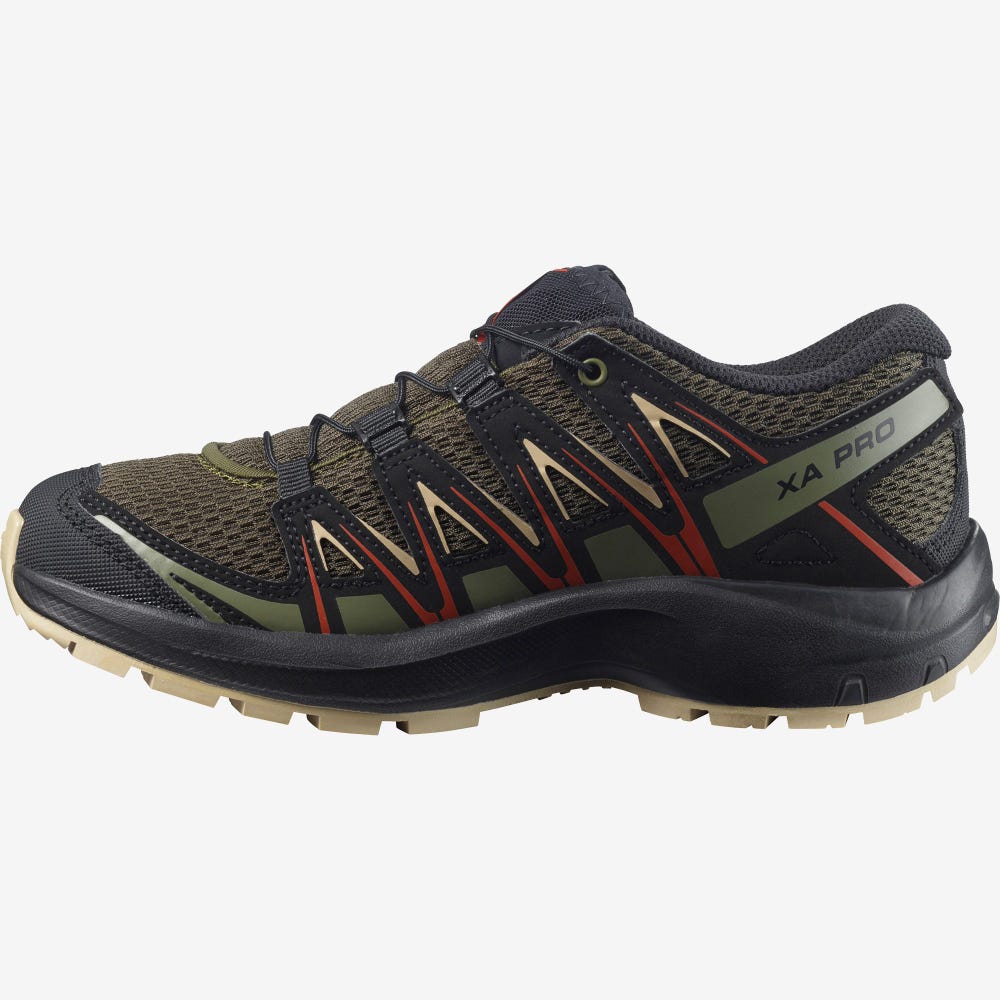 Salomon XA PRO 3D J Terepfutó Cipő Gyerek Olivazöld | HU630451