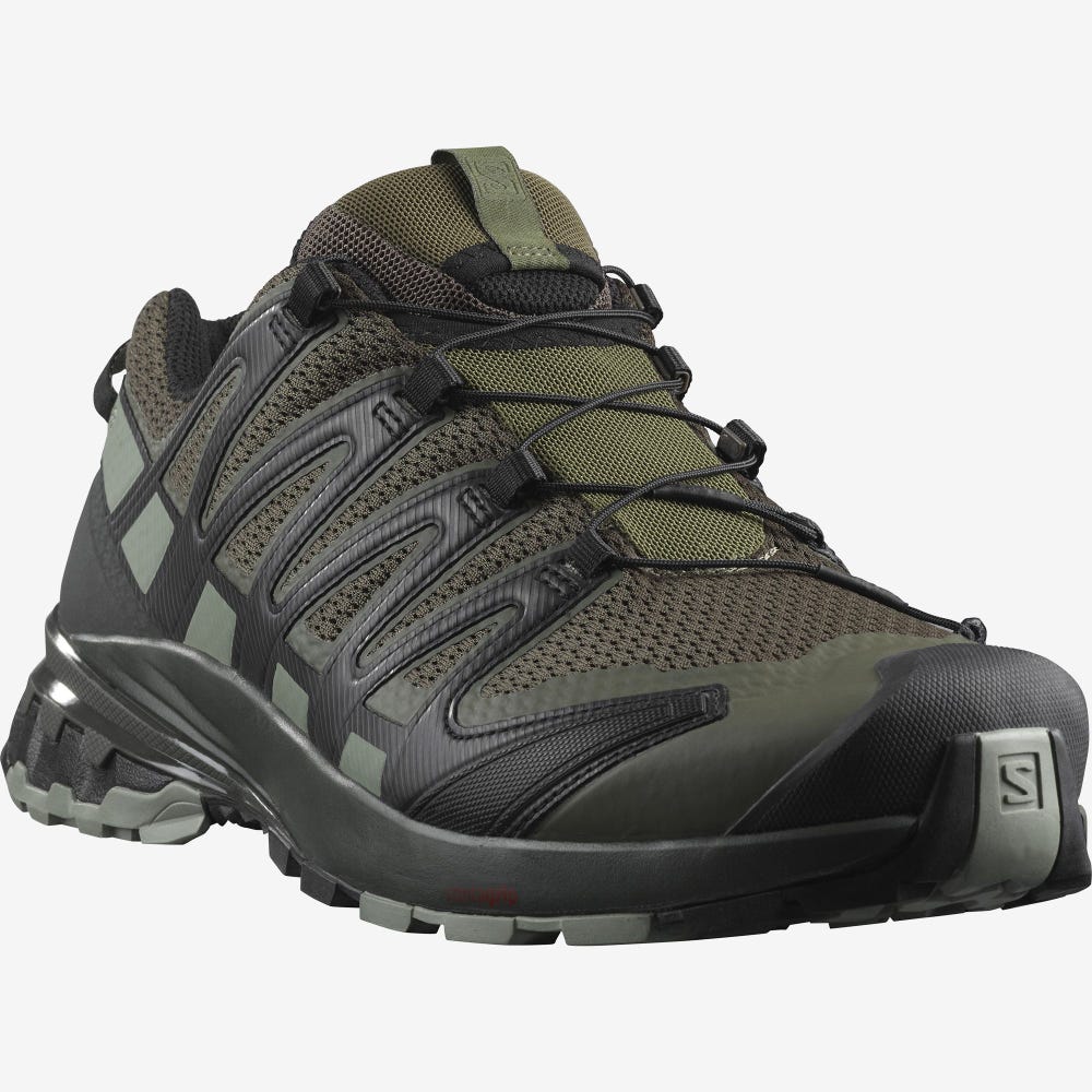 Salomon XA PRO 3D V8 WIDE Terepfutó Cipő Férfi Olivazöld/Szürke | HU594631