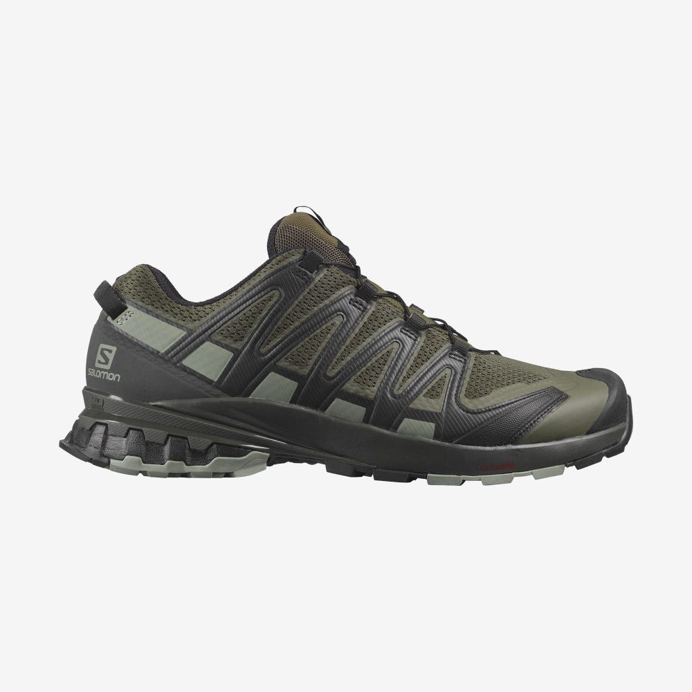 Salomon XA PRO 3D V8 WIDE Terepfutó Cipő Férfi Olivazöld/Szürke | HU594631