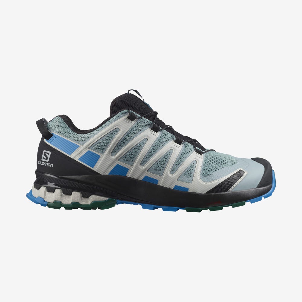 Salomon XA PRO 3D v8 Túracipő Férfi Zöld/Kék | HU271980