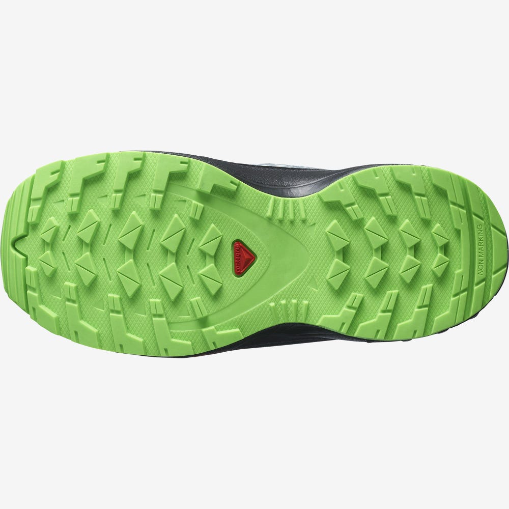 Salomon XA PRO V8 CLIMASALOMON™ WATERPROOF Terepfutó Cipő Gyerek Fekete/Zöld | HU058673