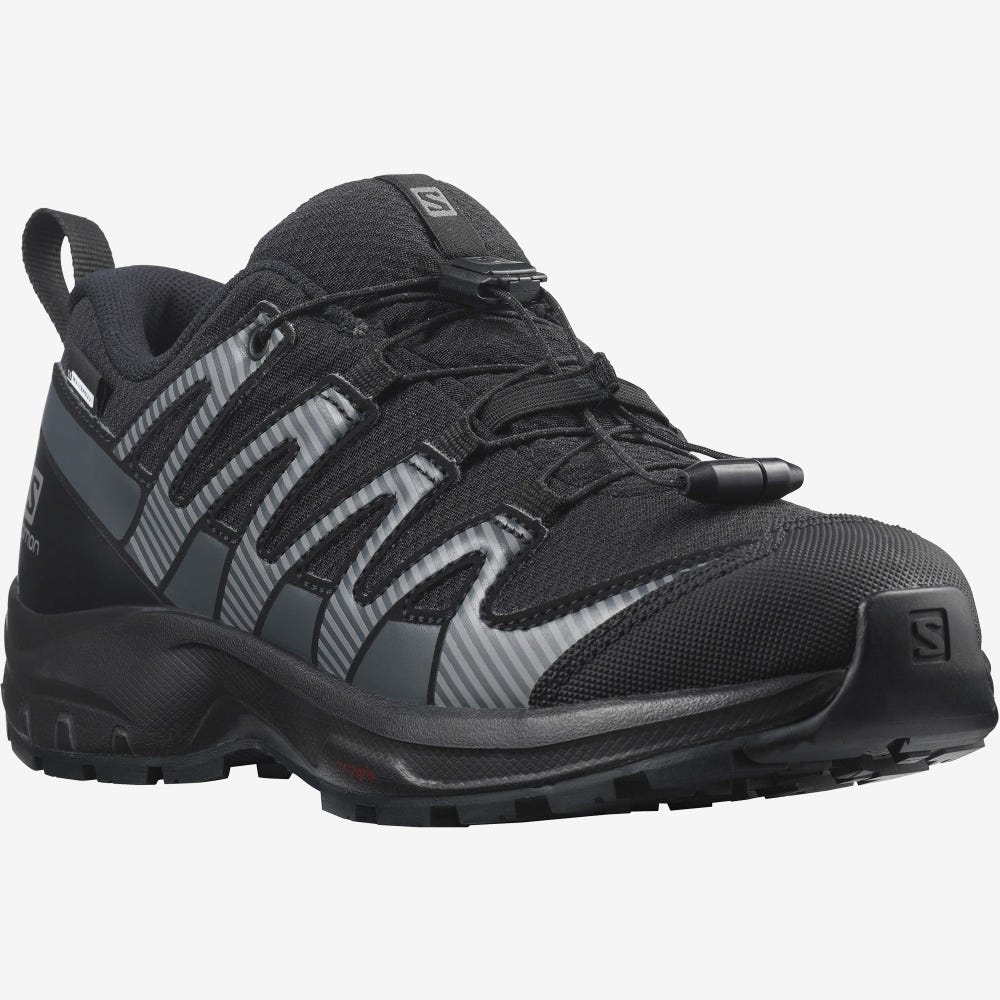 Salomon XA PRO V8 CLIMASALOMON™ WATERPROOF Túrabakancs Gyerek Fekete | HU589263