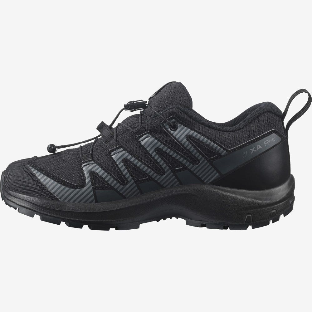 Salomon XA PRO V8 CLIMASALOMON™ WATERPROOF Túrabakancs Gyerek Fekete | HU589263