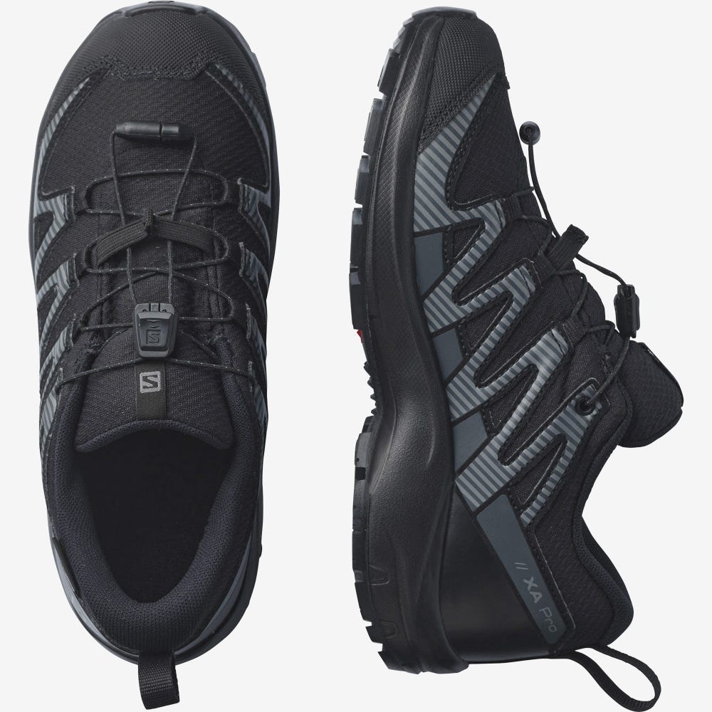 Salomon XA PRO V8 CLIMASALOMON™ WATERPROOF Túrabakancs Gyerek Fekete | HU589263