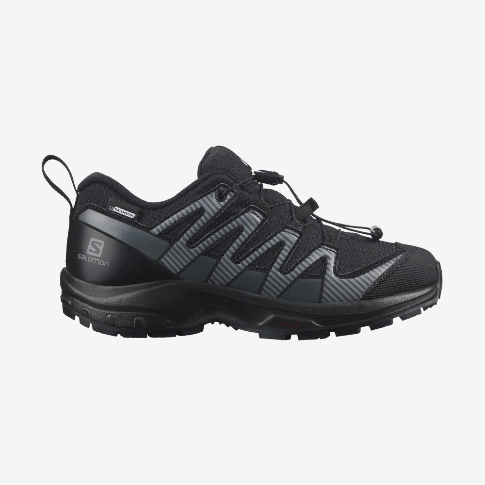 Salomon XA PRO V8 CLIMASALOMON™ WATERPROOF Túrabakancs Gyerek Fekete | HU589263