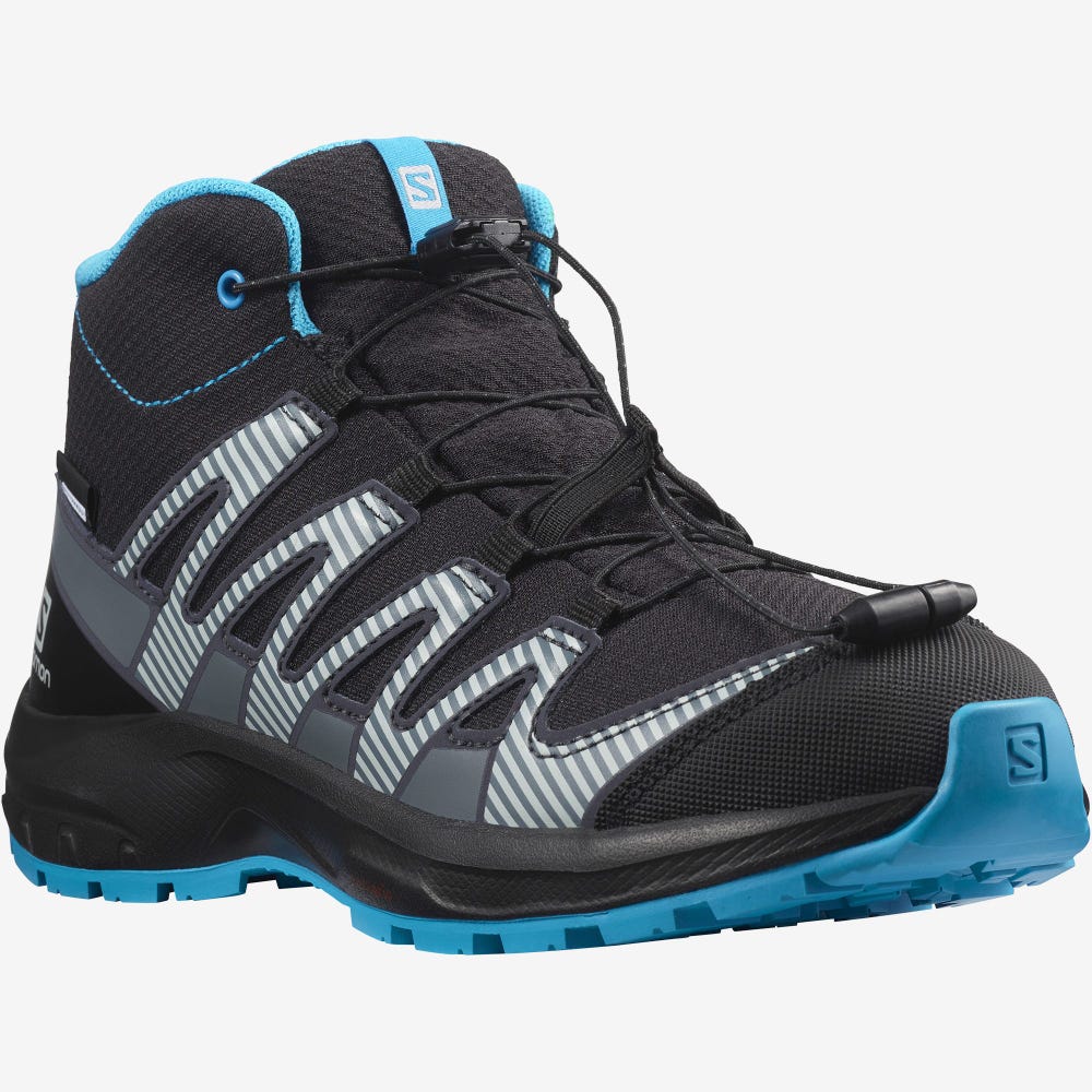 Salomon XA PRO V8 MID CLIMASALOMON™ WATERPROOF Terepfutó Cipő Gyerek Fekete | HU841073