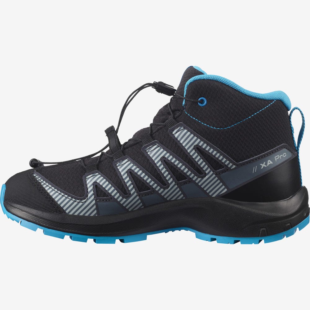 Salomon XA PRO V8 MID CLIMASALOMON™ WATERPROOF Terepfutó Cipő Gyerek Fekete | HU841073