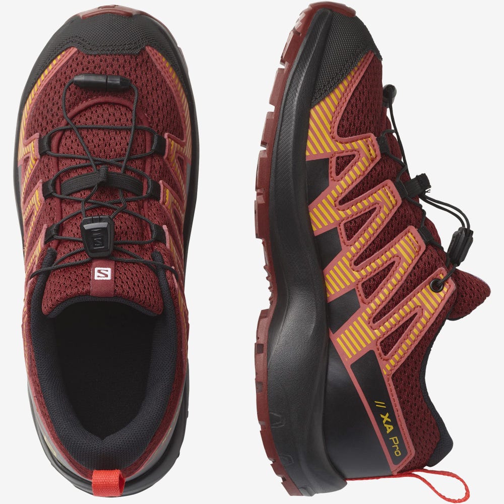 Salomon XA PRO V8 Terepfutó Cipő Gyerek Piros/Fekete/Piros | HU062493