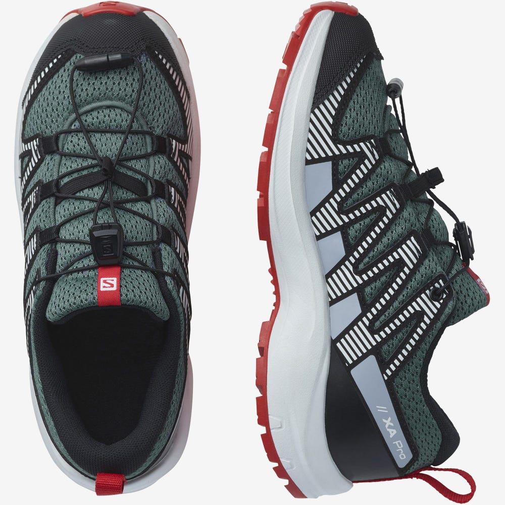 Salomon XA PRO V8 Terepfutó Cipő Gyerek Szürke/Kék | HU749360