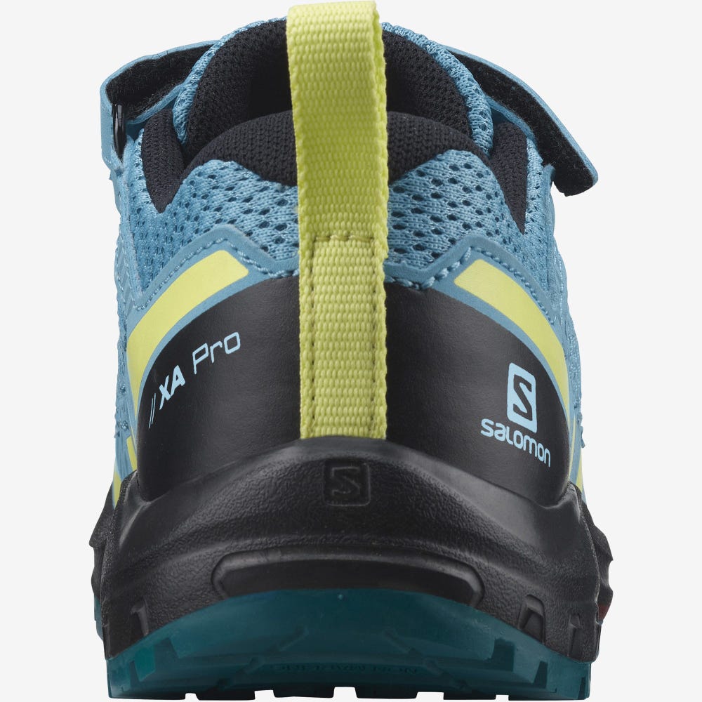 Salomon XA PRO V8 Terepfutó Cipő Gyerek Kék/Fekete | HU753689