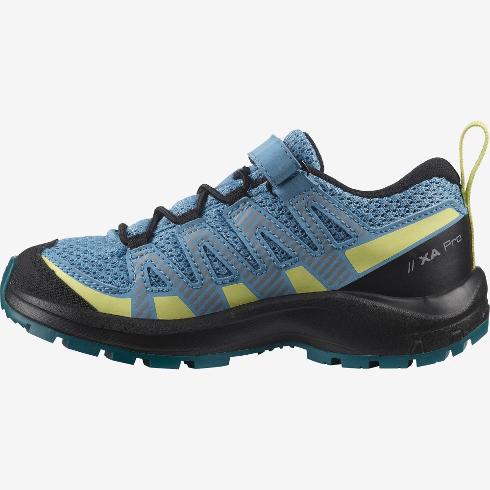 Salomon XA PRO V8 Terepfutó Cipő Gyerek Kék/Fekete | HU753689