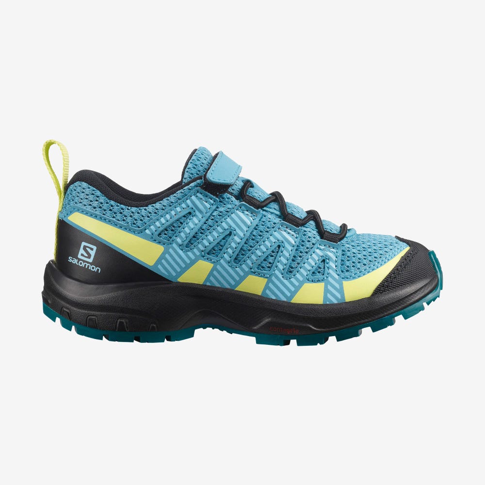 Salomon XA PRO V8 Terepfutó Cipő Gyerek Kék/Fekete | HU753689