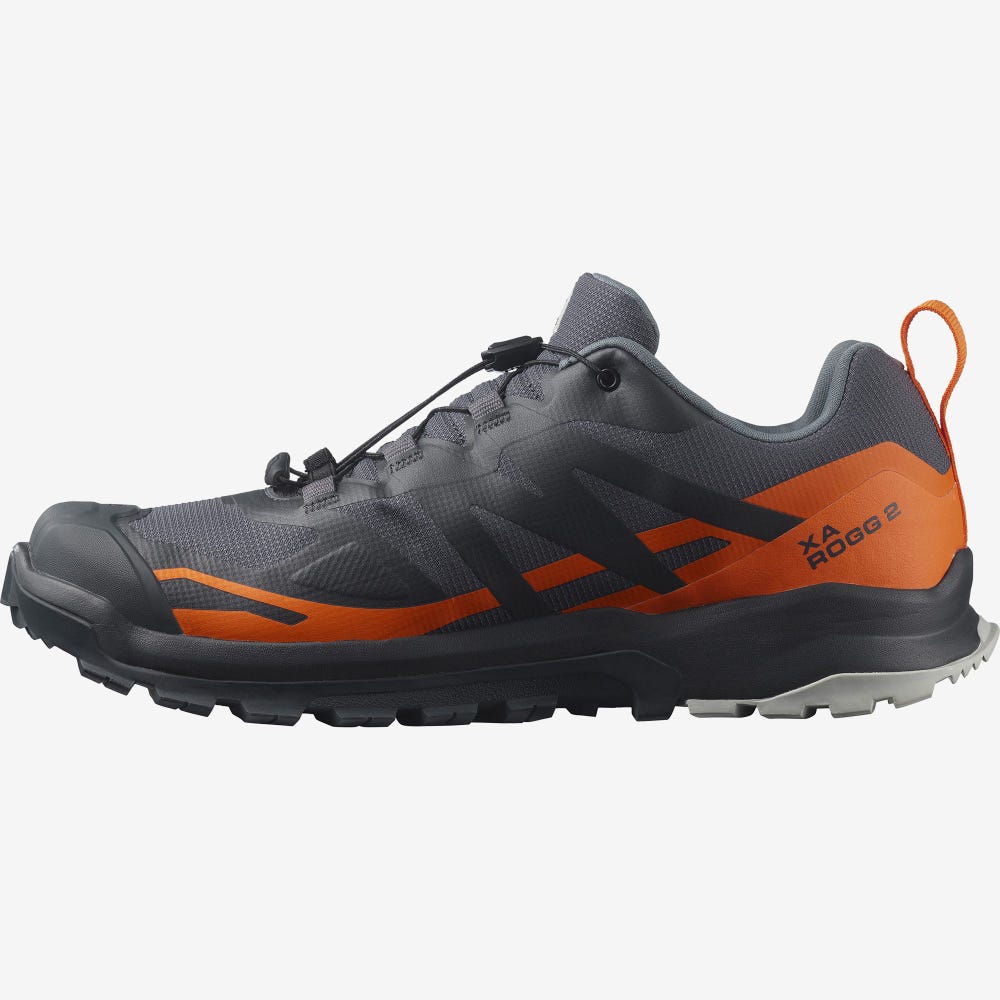 Salomon XA ROGG 2 GORE-TEX Terepfutó Cipő Férfi Szürke/Narancssárga | HU486235