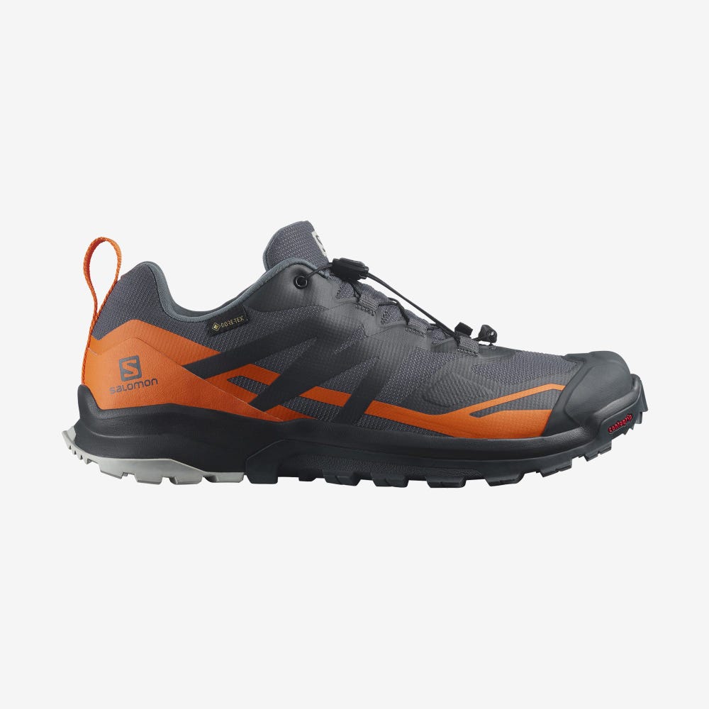 Salomon XA ROGG 2 GORE-TEX Terepfutó Cipő Férfi Szürke/Narancssárga | HU486235