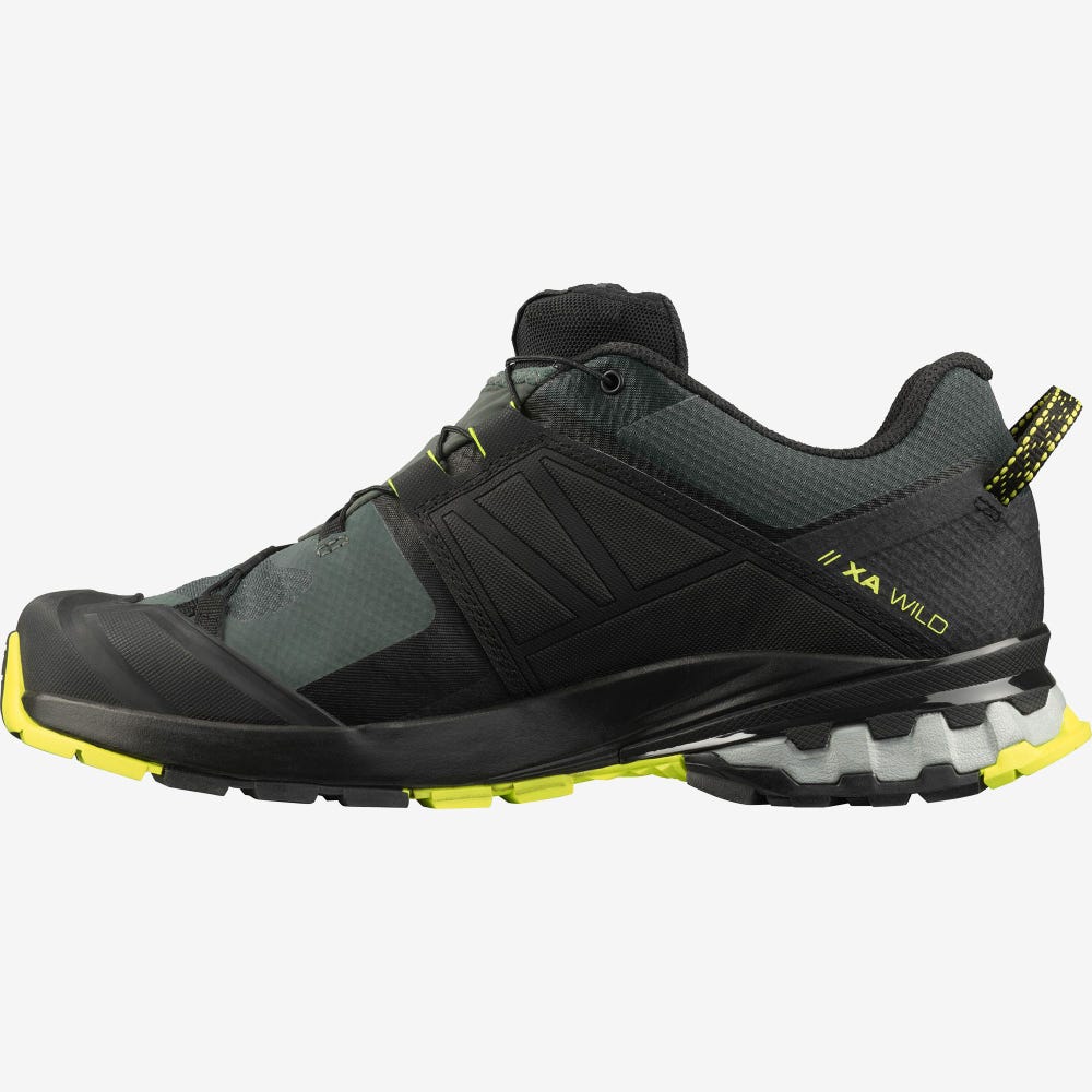 Salomon XA WILD GORE-TEX Túracipő Férfi Zöld/Fekete | HU503968