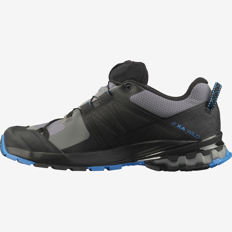 Salomon XA WILD Terepfutó Cipő Férfi Szürke/Fekete/Kék | HU376549