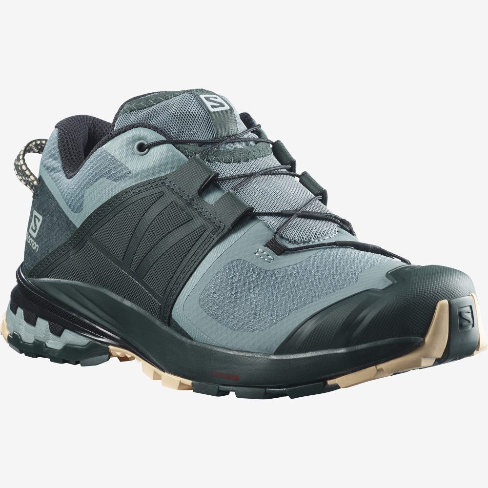 Salomon XA WILD Terepfutó Cipő Női Kék/Zöld/Krém | HU203697