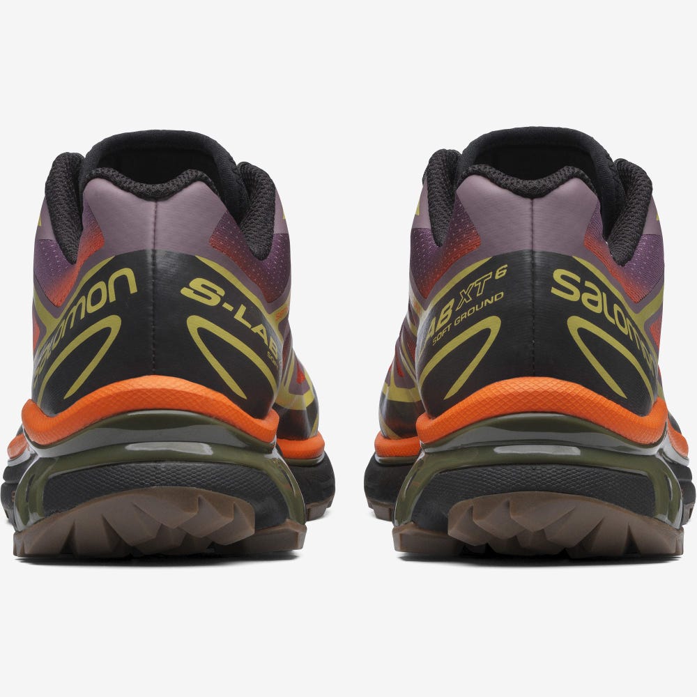 Salomon XT-6 SKYLINE Sportcipő Férfi Zöld/Narancssárga | HU623891