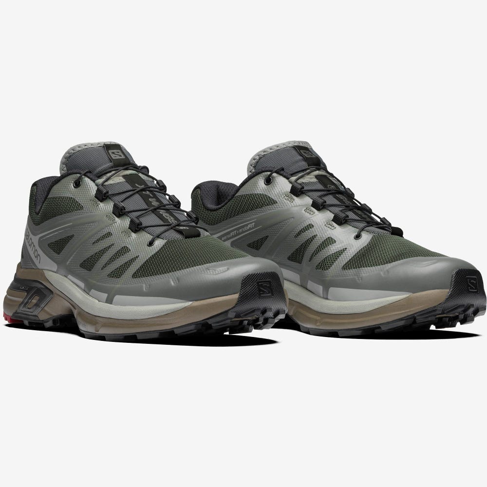 Salomon XT-WINGS 2 ADVANCED Sportcipő Férfi Olivazöld/Szürke | HU960378