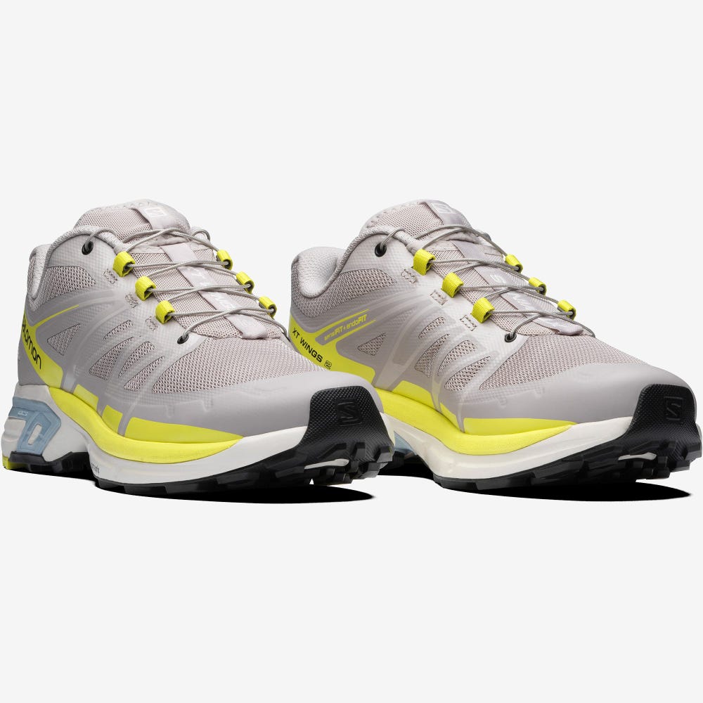 Salomon XT-WINGS 2 Sportcipő Férfi Szürke/Sárga | HU426985