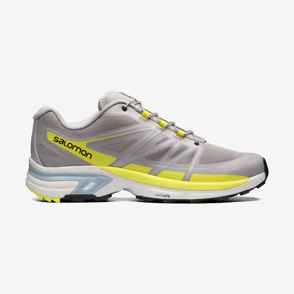 Salomon XT-WINGS 2 Sportcipő Férfi Szürke/Sárga | HU426985