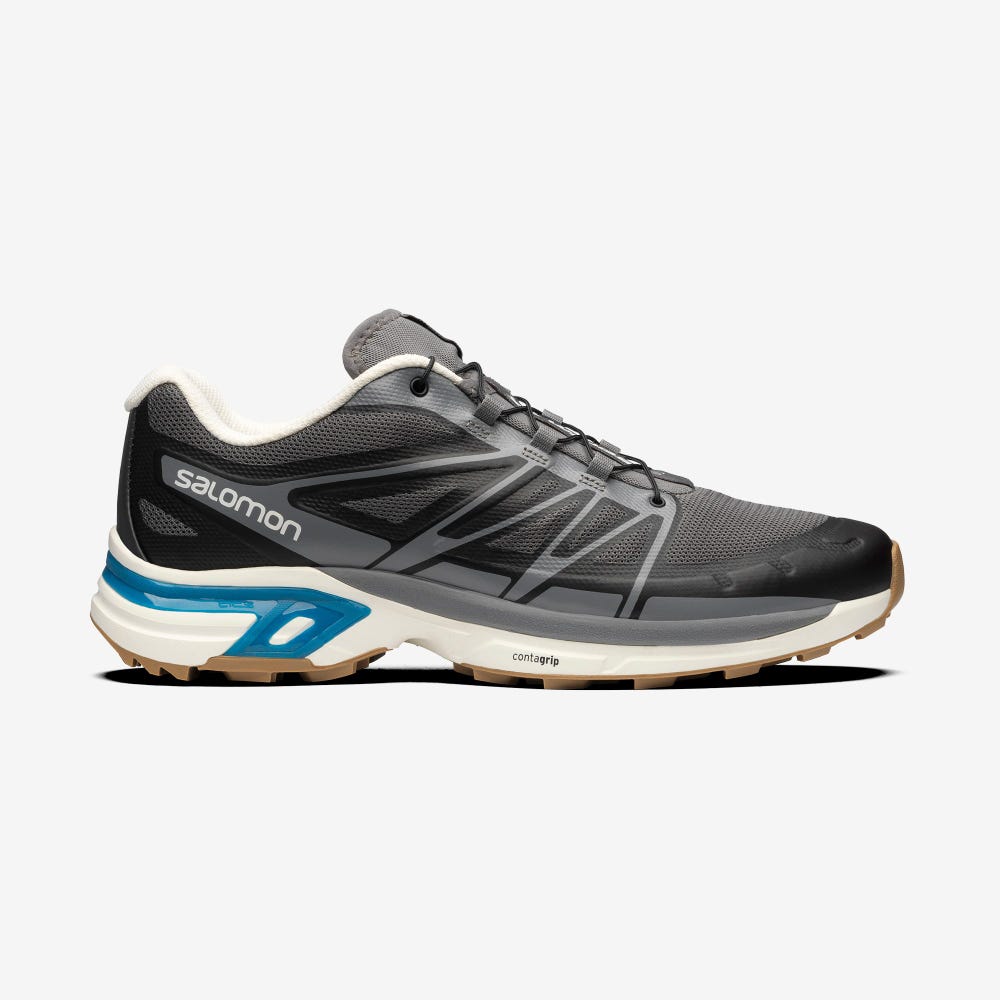 Salomon XT-WINGS 2 Sportcipő Női Szürke/Világos Sárga/Kék | HU435792