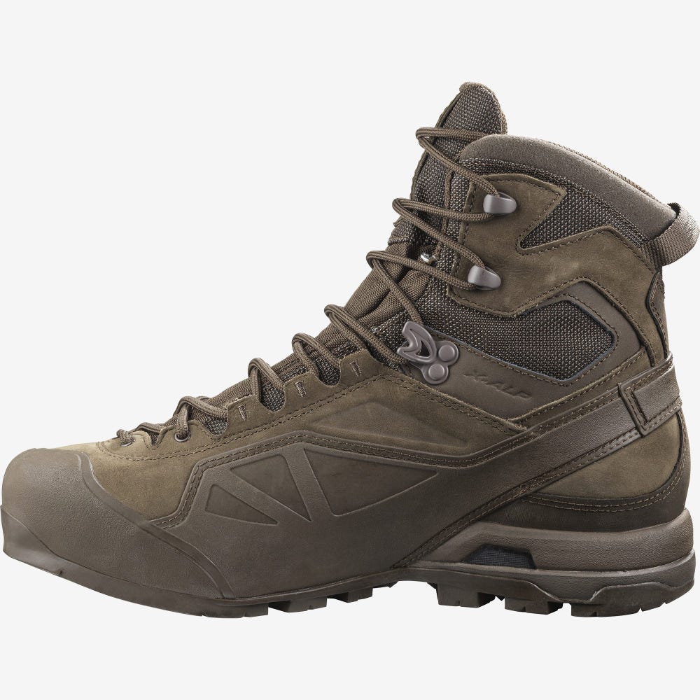 Salomon X ALP GORE-TEX FORCES Taktikai Bakancs Férfi Barna | HU418267