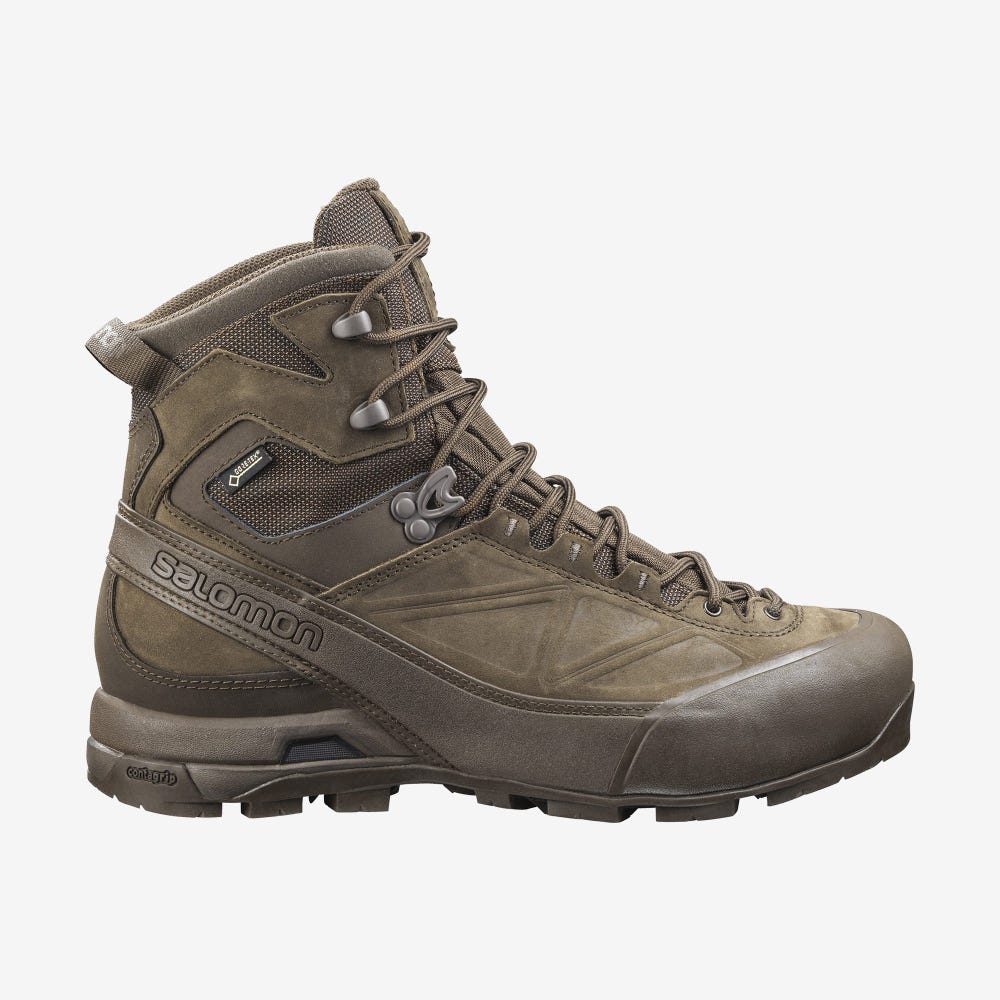 Salomon X ALP GORE-TEX FORCES Taktikai Bakancs Férfi Barna | HU418267