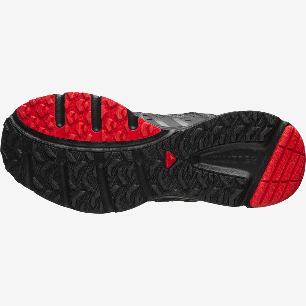 Salomon X-MISSION 3 Sportcipő Férfi Fekete/Titán Metal/Piros | HU893456