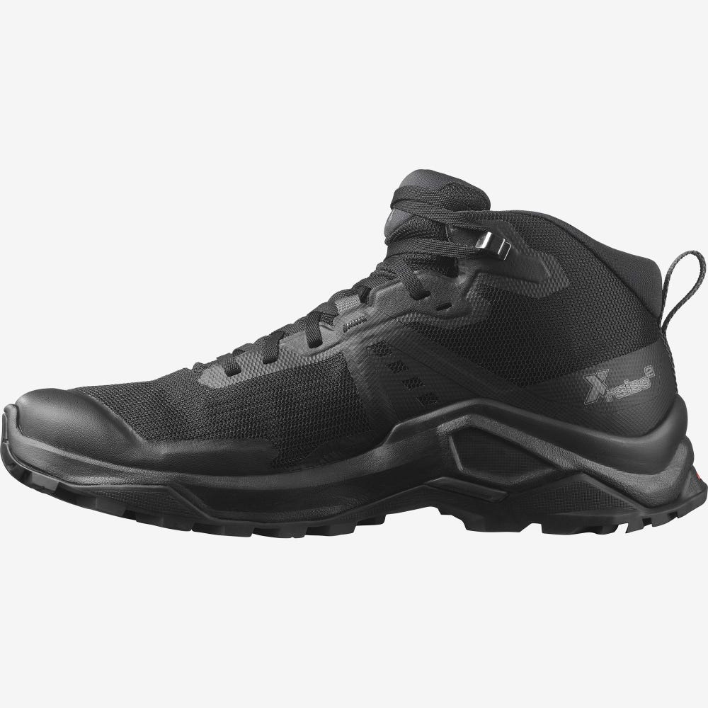 Salomon X RAISE 2 MID GORE-TEX Túrabakancs Férfi Fekete | HU268105