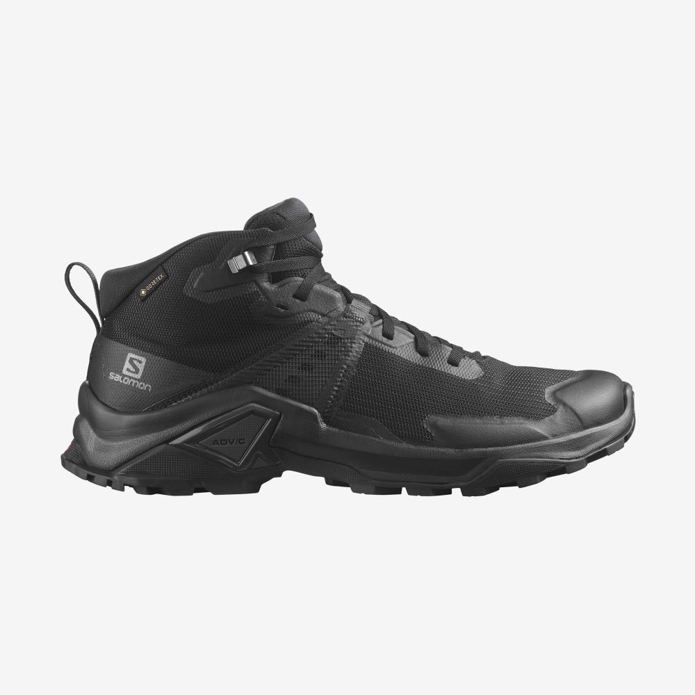 Salomon X RAISE 2 MID GORE-TEX Túrabakancs Férfi Fekete | HU268105