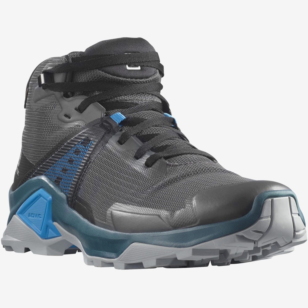 Salomon X RAISE 2 MID GORE-TEX Túrabakancs Férfi Szürke/Fekete | HU403127