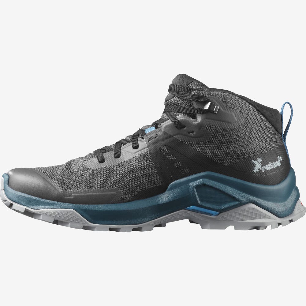 Salomon X RAISE 2 MID GORE-TEX Túrabakancs Férfi Szürke/Fekete | HU403127