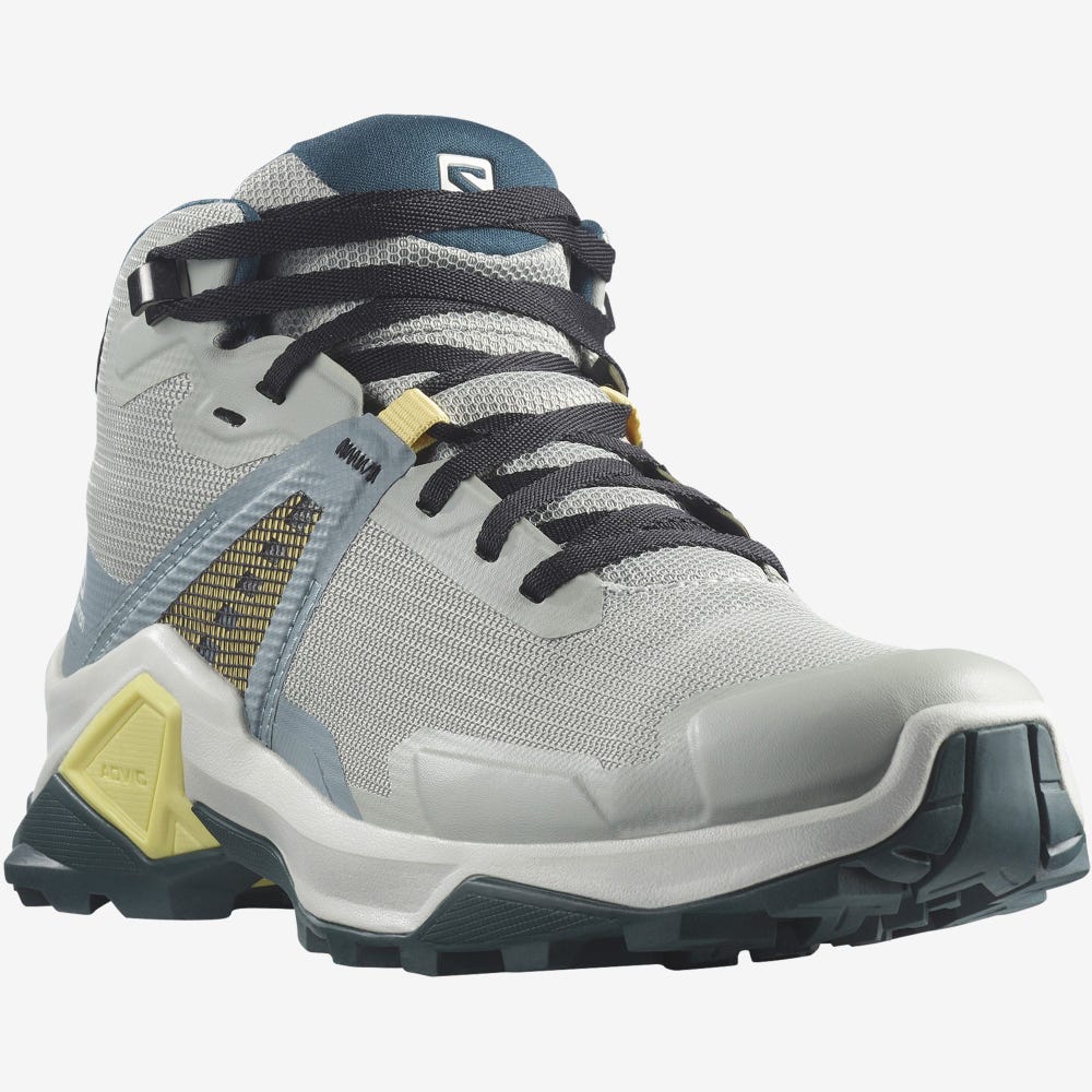 Salomon X RAISE 2 MID GORE-TEX Túrabakancs Női Zöld/Narancssárga | HU819753