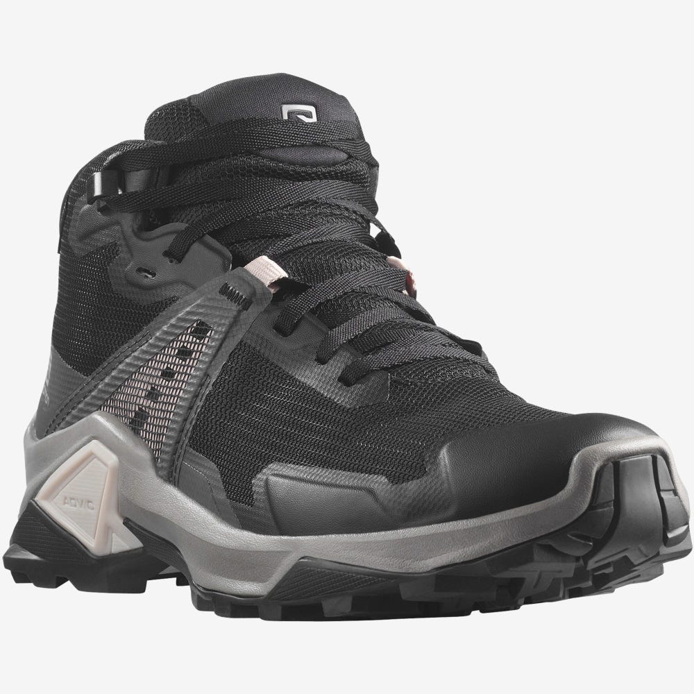 Salomon X RAISE 2 MID GORE-TEX Túrabakancs Női Fekete | HU873152