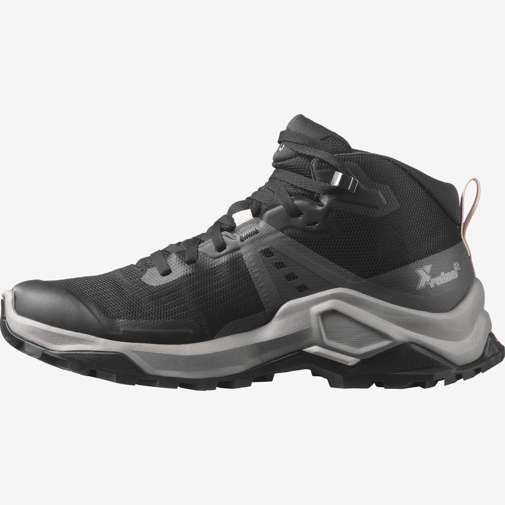 Salomon X RAISE 2 MID GORE-TEX Túrabakancs Női Fekete | HU873152