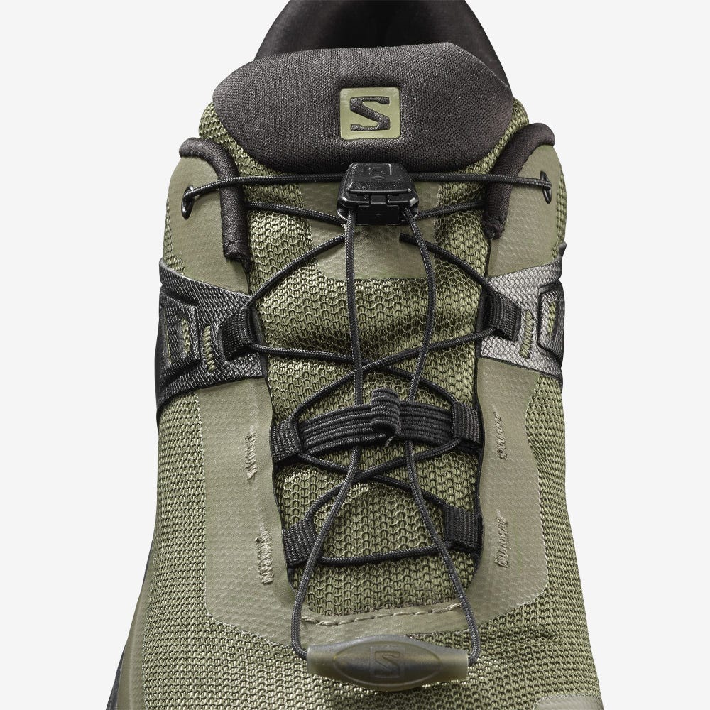 Salomon X RAISE GORE-TEX Túracipő Férfi Olivazöld/Fekete | HU763021