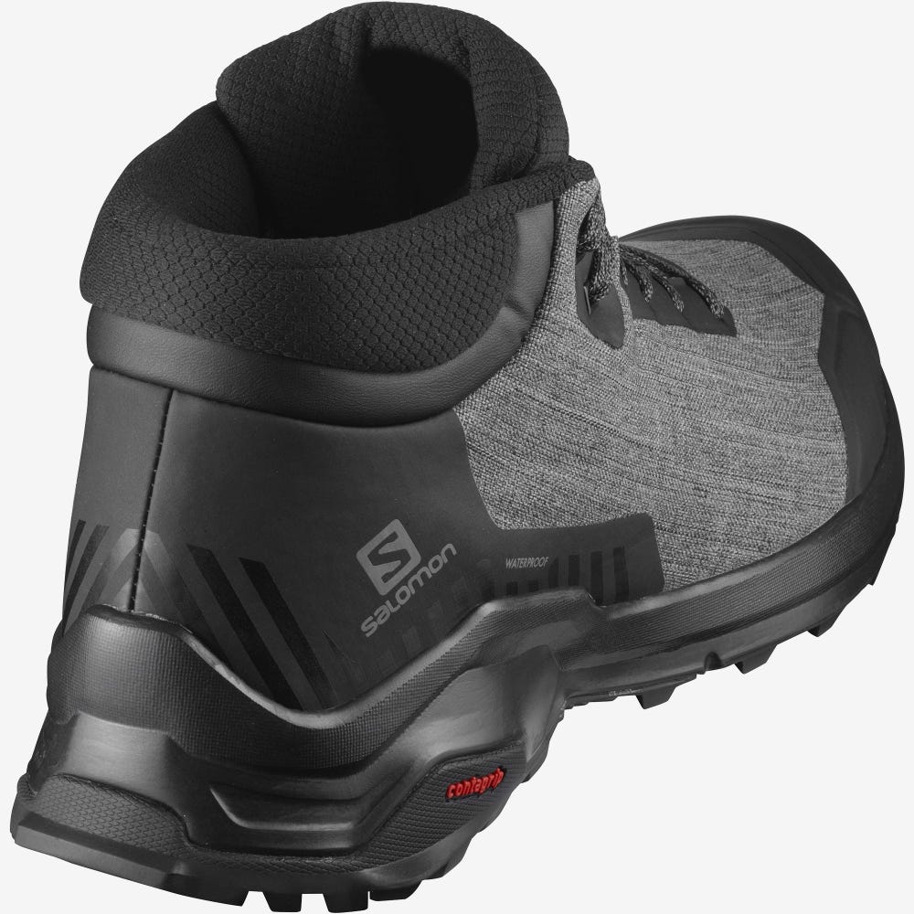 Salomon X REVEAL CHUKKA CLIMASALOMON™ WATERPROOF Téli Bakancs Férfi Fekete | HU614205